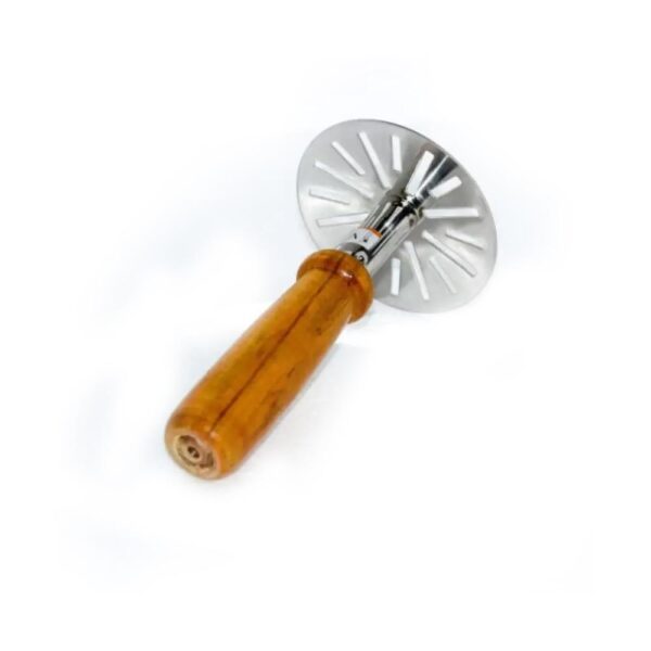 Stainless Steel Potato Masher, Pav Bhaji Masher with wooden handle - Image 4