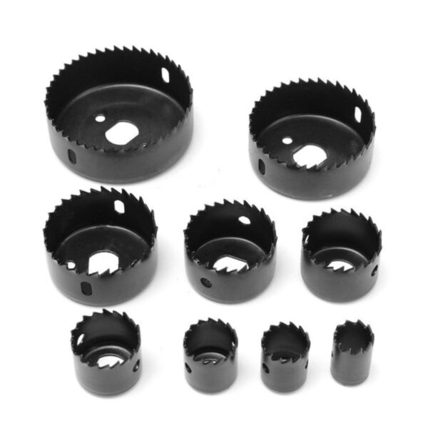 Wood Hole Saw Cutting Set (11 pcs, 19-64mm, Multicolour) - Image 4