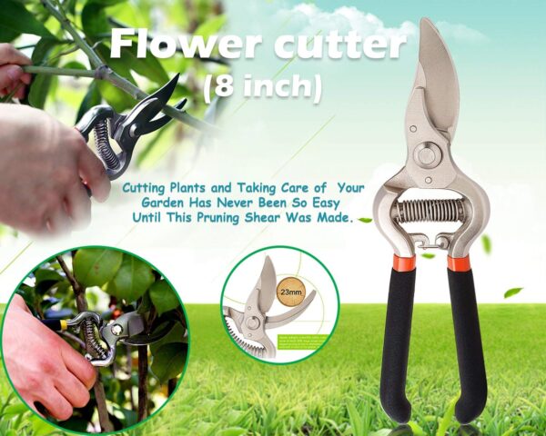 Garden Shears Pruners Scissor (8 inch) - Image 3