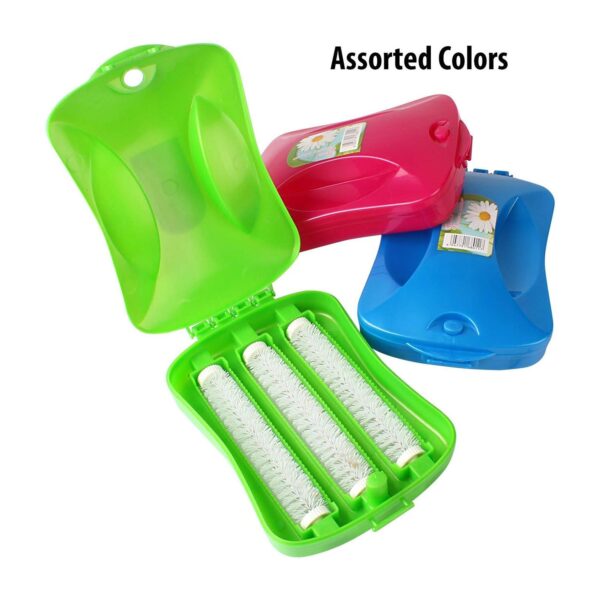 Plastic Handheld Carpet Roller Brush Cleaning with Dust Crumb Collector, Wet, and Dry Brush - Image 8