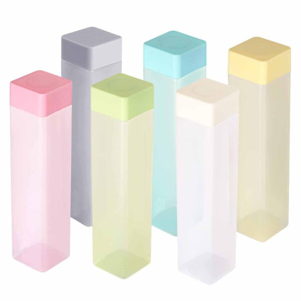 Large Capacity Plastic Water Bottle | Set of 6 | Square Water Bottle (940ml each) - Image 4