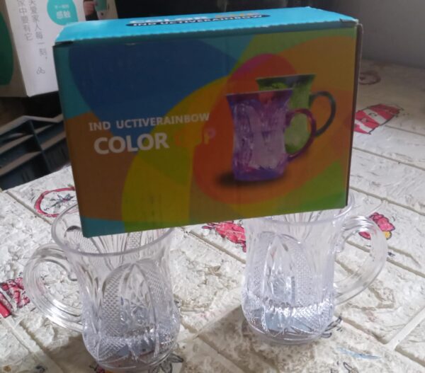 Flashing Cup LED Water Sensor Light up Cup with Handle for Home Kitchen Fun Luminous Water Cup, Party / Birthday / Nightclub / Christmas / Disco Entertainment Cup (2 Pcs Set) - Image 7