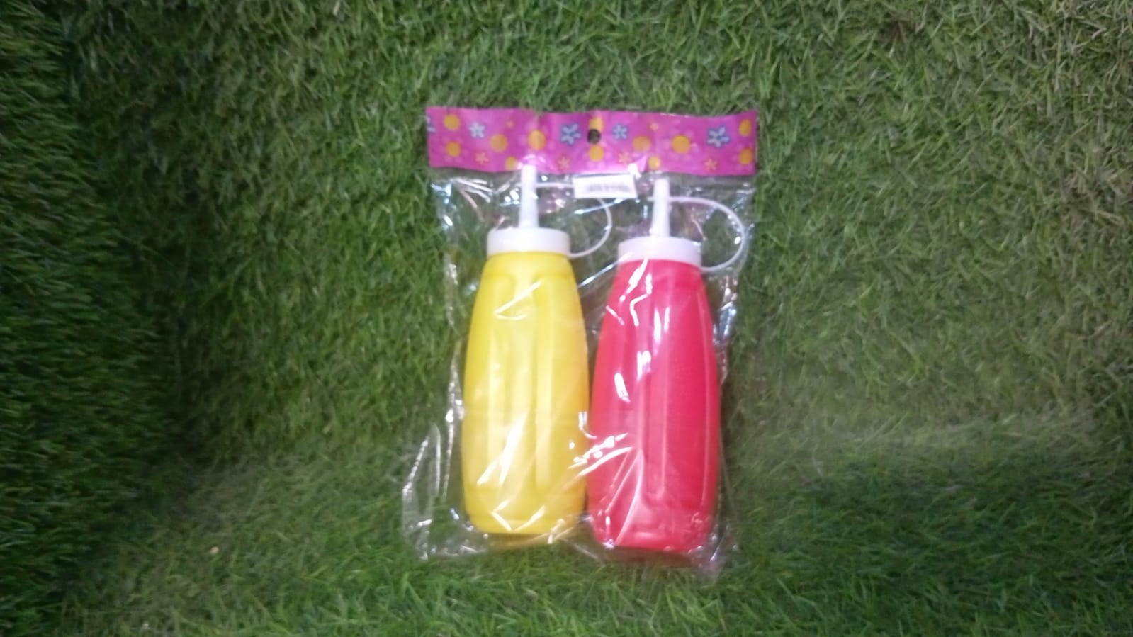 Plastic Squeeze Bottle Ketchup Mustard Honey Sauce Dispenser Bottle ( 2 Pc Set ) - Image 6