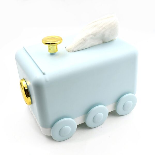 Tissue Paper Holder Unique Train Engine Tissue Storage Box Tissue Paper Holder Box | Tissue Holder Dispenser Organizer for Car Decor & Home Use - Image 3