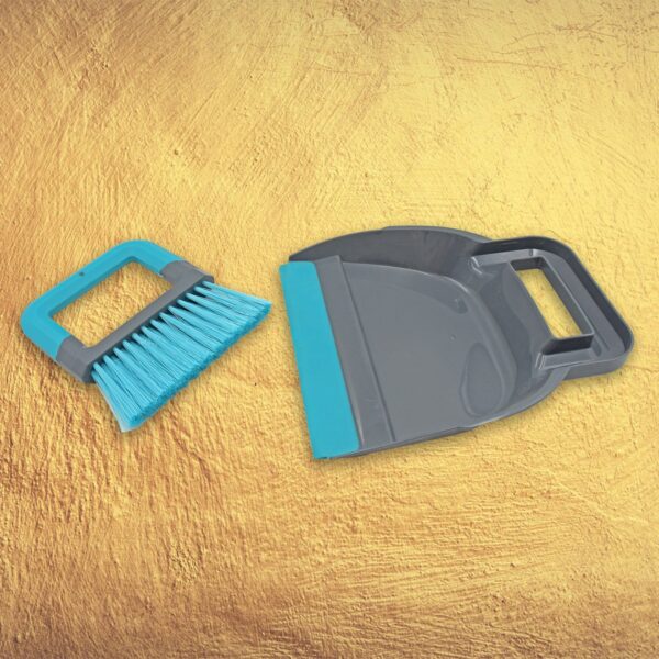 Plastic Cleaning Broom Brush and Dustpan Set Desktop Broom Sweep Cleaning Brush Dust Pan Car Keyboard Cleaning Household Dust Pan (1 Set) - Image 7