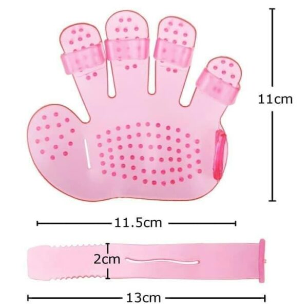 Rubber Pet Cleaning Massaging Grooming Glove Brush - Image 6