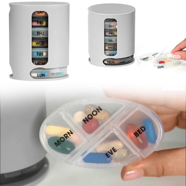 Pill Pro 7 Day Weekly Tablet Medicine Organizer Box - Image 5