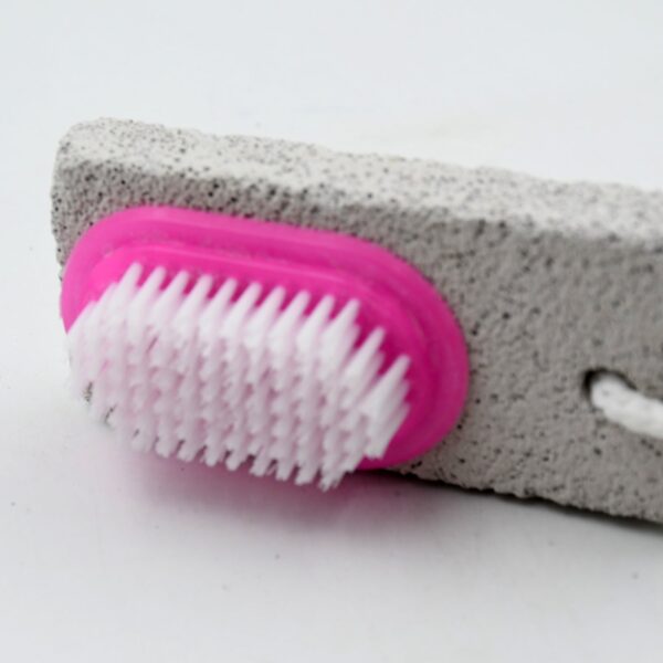 Hand and Foot Brush with pumice stone to Remove Dead Skin & Callus Stone Foot Scrubber Pedicure Brush For Dead Skin - Image 3