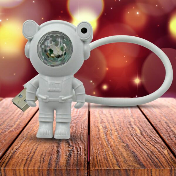 USB Intelligent Voice Projector Astro Night Light  Projector, Galaxy Light Star Projector, Cartoon Light, LED Light, Desk Lamp, Mini Night Light, Cartoon Reading Lamp, USB Port for Kids Room Adults Bedroom Party Gaming Room - Image 3
