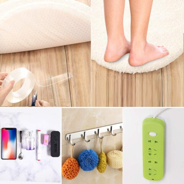 Double Sided Nano Adhesive Tape, 3 meter Washable Traceless Nano Gel Tape, Multipurpose - Image 5