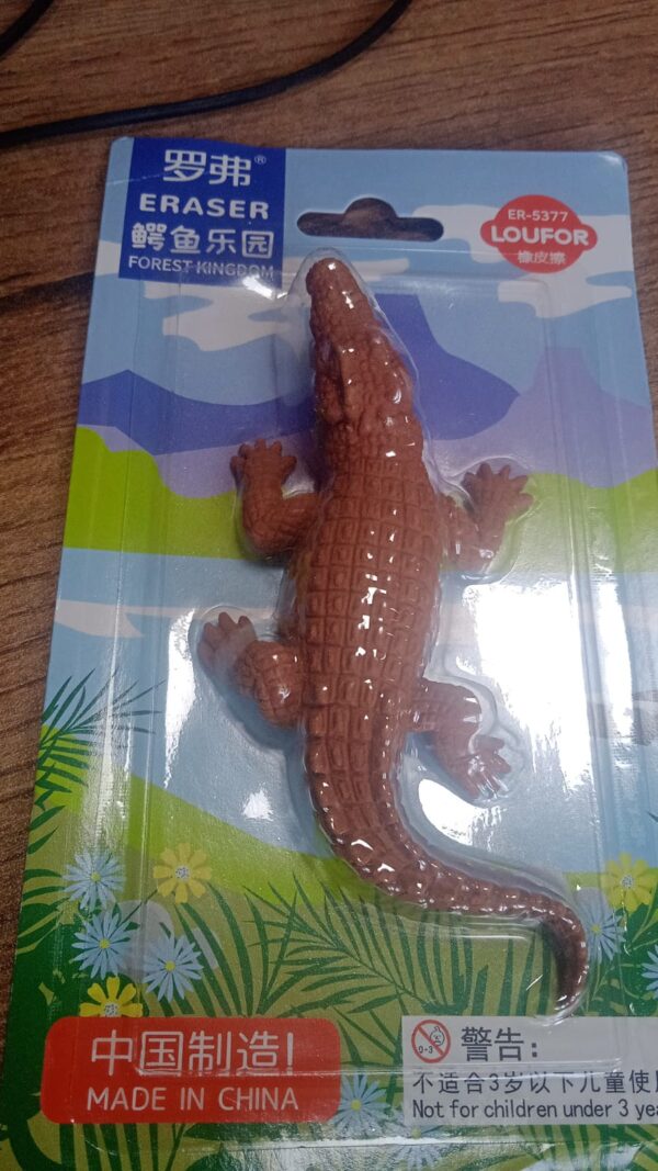 CROCODILE SHAPED ERASERS ANIMAL ERASERS FOR KIDS, CROCODILE ERASERS 3D ERASER, MINI ERASER TOYS, DESK PETS FOR STUDENTS CLASSROOM PRIZES CLASS REWARDS PARTY FAVORS - Image 7