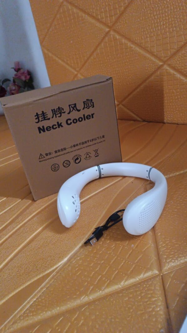 Neck Fan, Portable and Wearable Personal Fan, USB Rechargeable, Headphone Design, Neckband Fan with 3 Speeds, suitable for outdoor family sports travel - Image 8