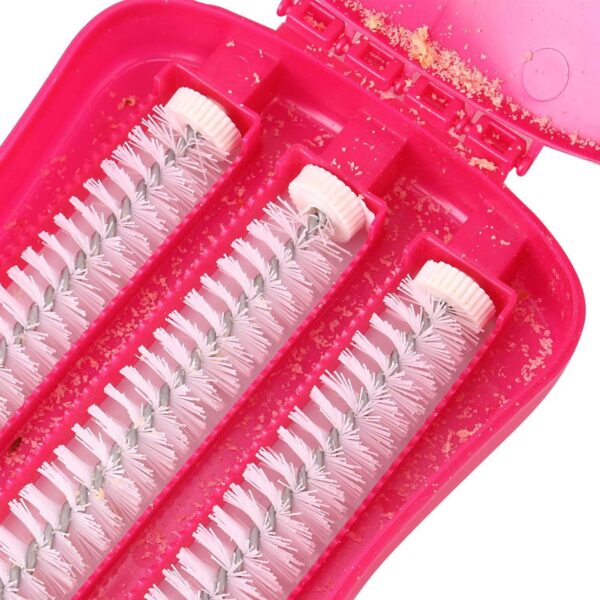 Plastic Handheld Carpet Roller Brush Cleaning with Dust Crumb Collector, Wet, and Dry Brush - Image 7