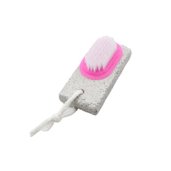 Hand and Foot Brush with pumice stone to Remove Dead Skin & Callus Stone Foot Scrubber Pedicure Brush For Dead Skin - Image 4
