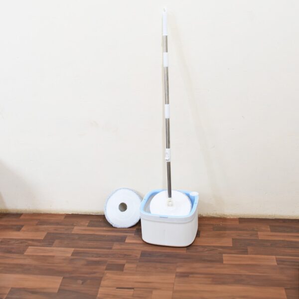Round Shape Mop Head  with 1 Pad Extra Clean Water Spin Mop with Separate Water Bucket, Suitable for All Types of Flooring, Separates Dirty and Clean Water, Wet - Image 3