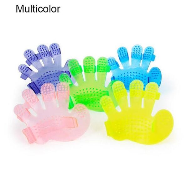 Rubber Pet Cleaning Massaging Grooming Glove Brush - Image 5
