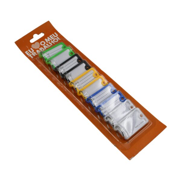 Wallet Keychain 10 pcs Set Plastic Key Custom Key Tags Key Ring Tags Numbered Key Tags Tags with Backpack Keychain - Image 5