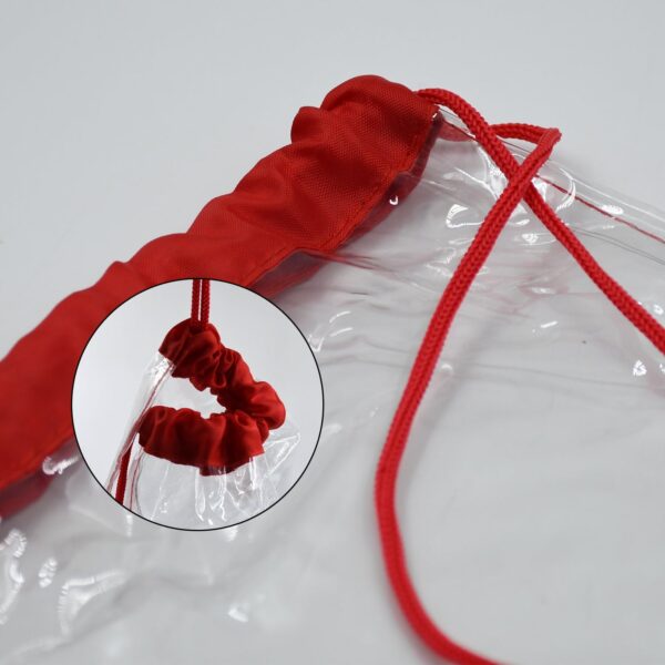 Plastic Waterproof Pouch Transparent Stadium Bags Clear String Bag for Gym Concert Travel Beach Swimming Sport - Image 5