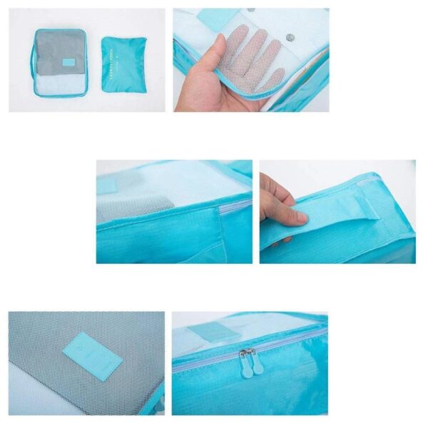 Cloth Organizer Pouch Laundry Zipper Bags (6 pcs) - Image 6