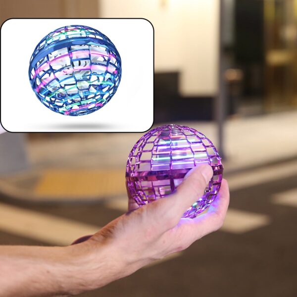 Flying Ball Toys, USB Rechargeable Built-in RGB Lights 360°Rotating Magic Controller, Flying Orb Ball Boomerang Mini Pro Spinner Blastoise Toys - Image 7