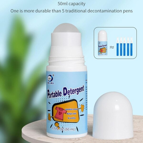Clothes Stain Remover Bead Design Emergency Stain Rescue Roller Cleaner for Natural Fabric Removes Oil Almost All Types of Fabrics - Image 5