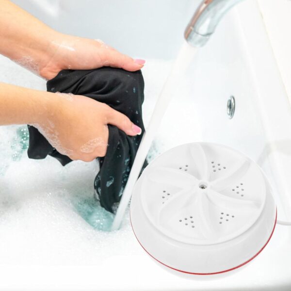 Mini Washing Machine Turbine Washing Machine Door Hinge  Lightweight Turbo Washer with USB Cable For Home, Camping ,College ,Rooms Use - Image 7