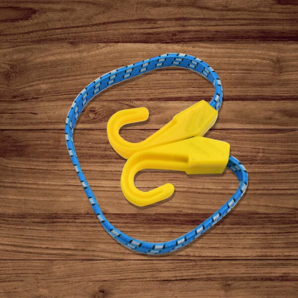Multipurpose Ultra Flexible Bungee Rope, Luggage Strap, Bungee Cord With And Plastic J Shape Hooks (2 Pc) - Image 3