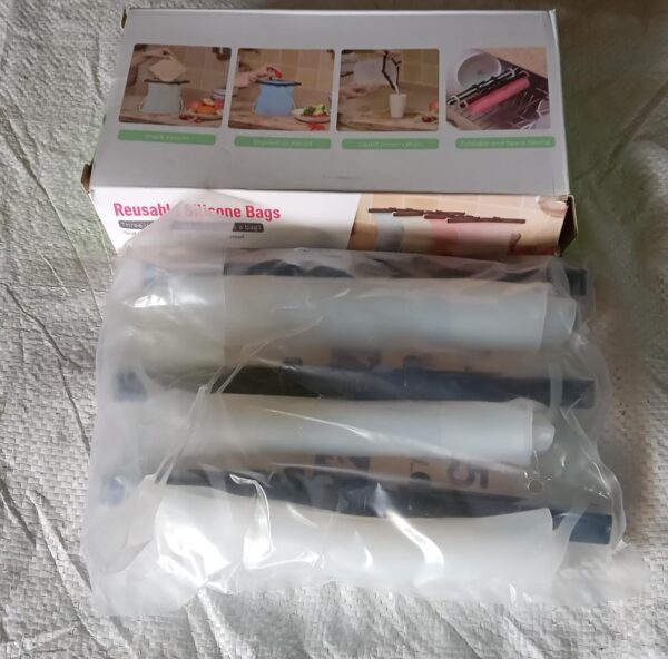 Eco-Friendly Food Storage: Reusable Silicone Bags (3-Pack) - Leakproof & Safe - Image 7