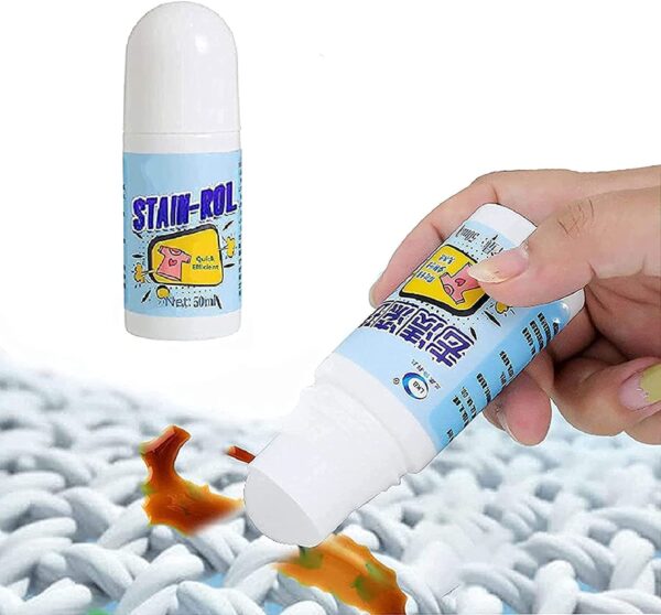 Clothes Stain Remover Bead Design Emergency Stain Rescue Roller Cleaner for Natural Fabric Removes Oil Almost All Types of Fabrics - Image 3