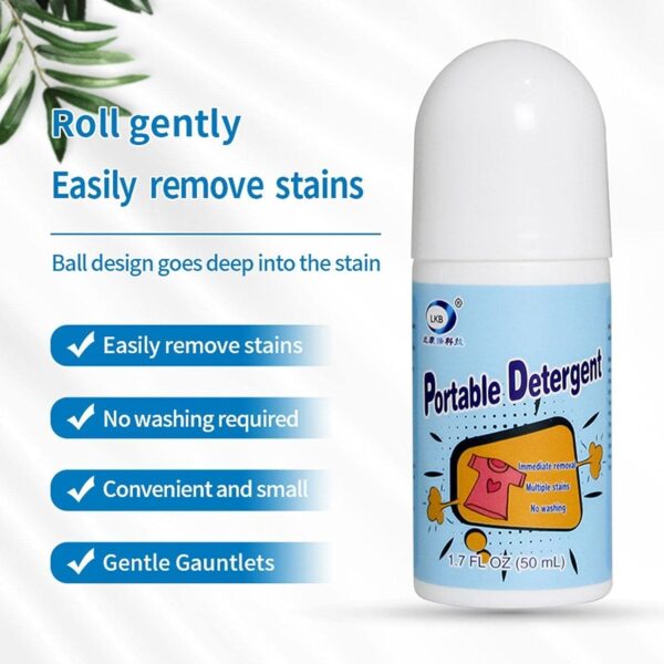 Clothes Stain Remover Bead Design Emergency Stain Rescue Roller Cleaner for Natural Fabric Removes Oil Almost All Types of Fabrics - Image 6