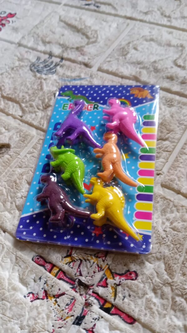 Dinosaur Shaped Erasers Animal Erasers for Kids, Dinosaur Erasers Puzzle 3D Eraser, Mini Eraser Dinosaur Toys, Desk Pets for Students Classroom Prizes Class Rewards Party Favors (6 Pcs Set ) - Image 6