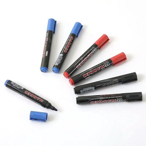 Black Permanent Marker Leak Proof Marker Craftworks, School Projects and Other | Suitable for Office and Home Use (Pack Of 12 Pc) - Image 4