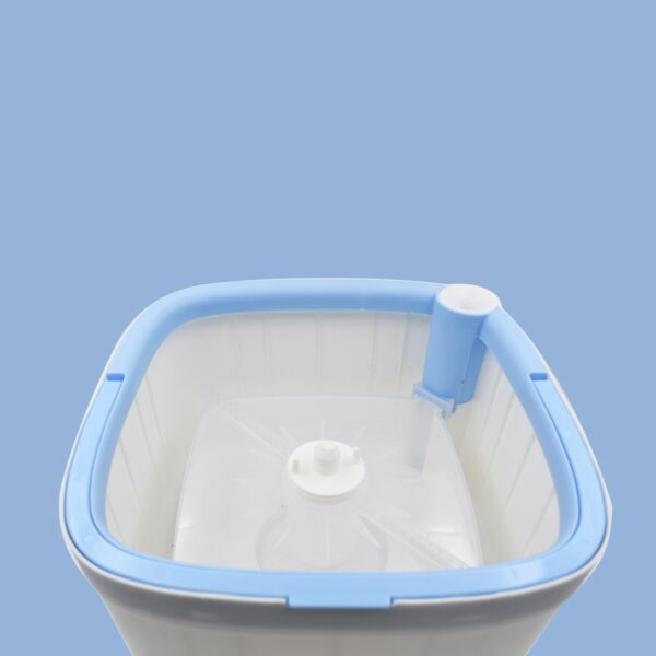 Round Shape Mop Head  with 1 Pad Extra Clean Water Spin Mop with Separate Water Bucket, Suitable for All Types of Flooring, Separates Dirty and Clean Water, Wet - Image 5
