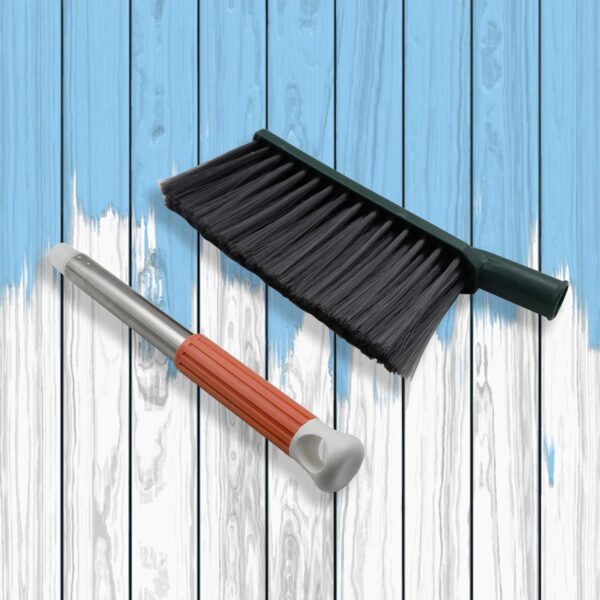 17 inch Stainless Steel Sofa Cleaner Brush, Carpet Cleaning Brushes with Non-Slip Long Handle, Dust Cleaning Brush for Removing Dust from Carpets, Furniture, Car Seats, Sofas - Image 6
