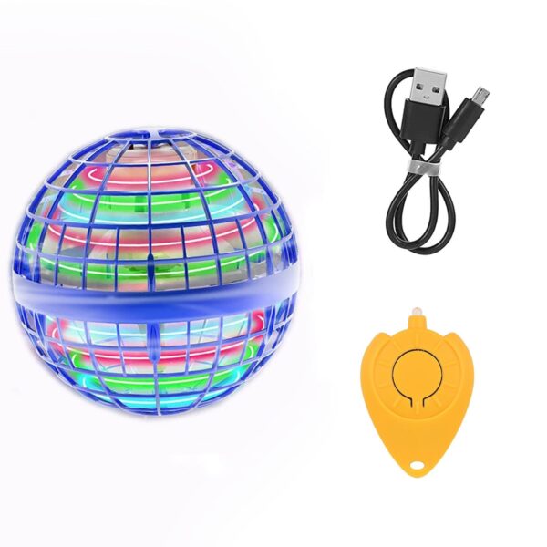 Flying Ball Toys, USB Rechargeable Built-in RGB Lights 360°Rotating Magic Controller, Flying Orb Ball Boomerang Mini Pro Spinner Blastoise Toys - Image 4