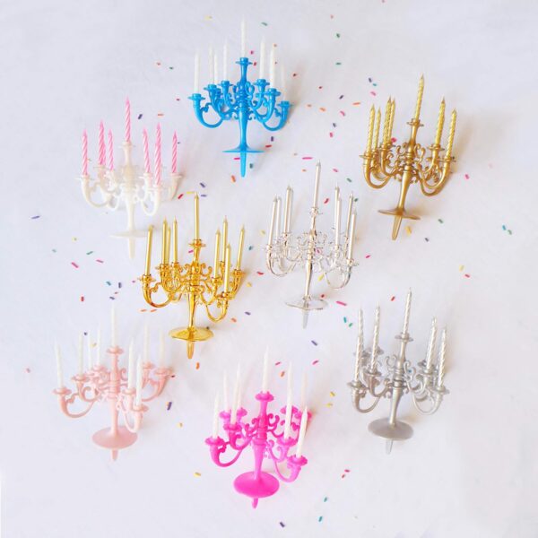 Luxury Birthday Candle Set | Elegant Cake Toppers & Holders for Parties and Proposals - Image 5