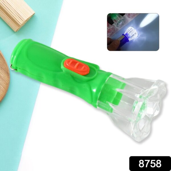 Small Plastic Torch for Kids, Plastic LED Flashlight Torch, Beautiful Attractive Good Gift Item, Pocket Torch for Kids (1 Pc) - Image 2