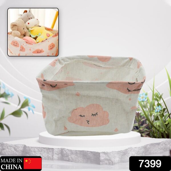 Small Foldable Storage Boxes Cubes Container Organizer Baskets Fabric Drawers Bedroom, Closet, Toys, Thick Cloth Shimmer, Home Decor Organizers Bag for Adult Makeup, Baby Toys liners, Books - Image 2