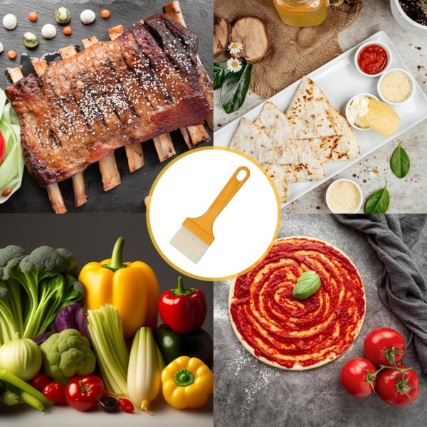 Multifunction Basting Brush for Cooking Pastry Brush Baking Food Butter Brush Dusting Brush for Cooking Grease Brush for Baking Dishwasher Safe Grilling / Hairbrush / Corn (1 Pc ) - Image 4