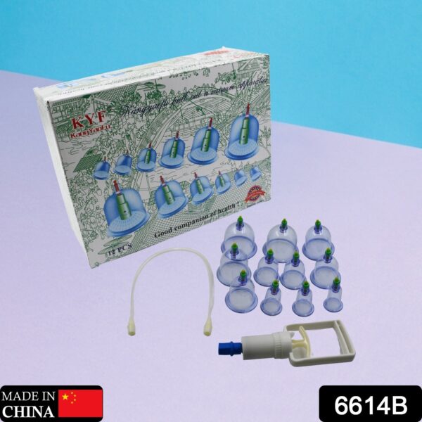 Suction Cups with Vacuum Pump, Suction Cup Set, Full Body Suction Cups, Acupuncture Suction Cups, Suction Cups for Therapy Suction and Body Massage, Deep Tissues, Muscle Relaxers 12 in 1 - Image 2