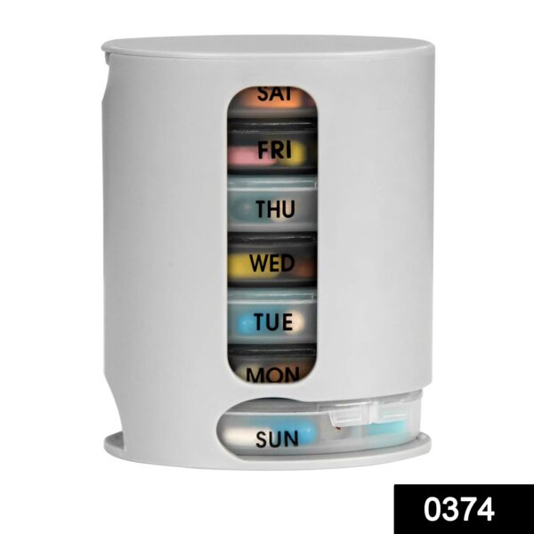 Pill Pro 7 Day Weekly Tablet Medicine Organizer Box - Image 2