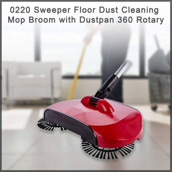 Sweeper Floor Dust Cleaning Mop Broom with Dustpan 360 Rotary - Image 7