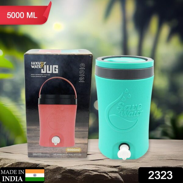 Multicolored 5L Water Rover Jug: Insulated Plastic Jug with Sturdy Handle - Image 2