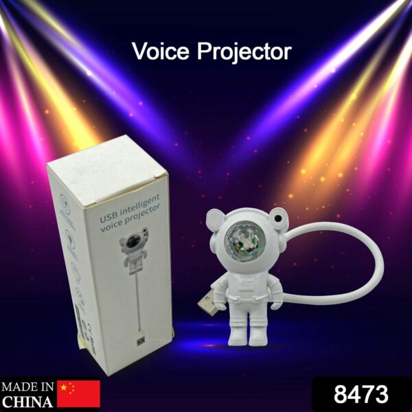 USB Intelligent Voice Projector Astro Night Light  Projector, Galaxy Light Star Projector, Cartoon Light, LED Light, Desk Lamp, Mini Night Light, Cartoon Reading Lamp, USB Port for Kids Room Adults Bedroom Party Gaming Room - Image 2