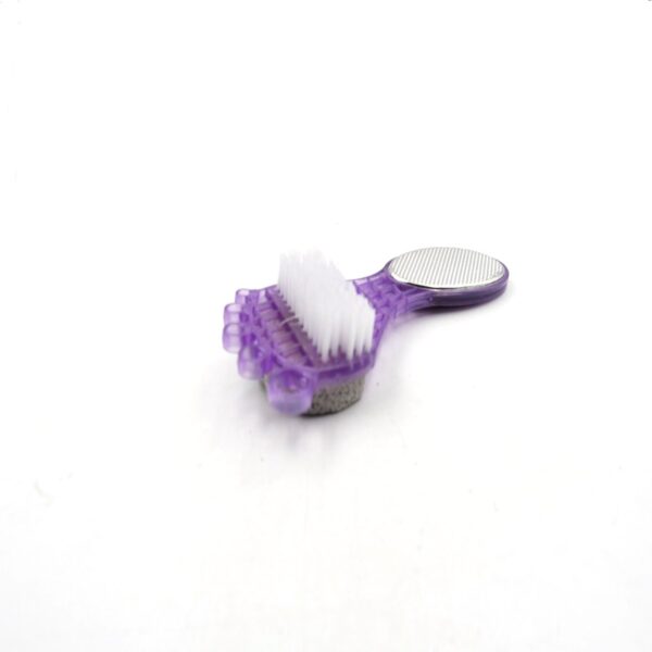 4 in 1 Pedicure Tool for Rough & Dry Feet Dual-Sided with Pumice Stone Soft Brush Steel Scrubber & Emery File Softens Hard Foot Corns & Calluses Cleanses & Smoothens Dull Feet - Image 6