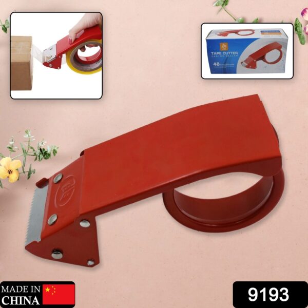 Metal Packing Tape Dispenser Cutter for Home Office use, Tape Dispenser for Stationary, Tape Cutter Packaging Tape - Image 2