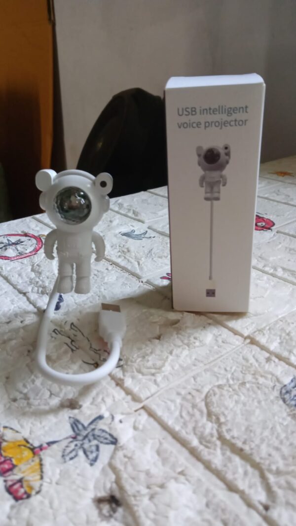 USB Intelligent Voice Projector Astro Night Light  Projector, Galaxy Light Star Projector, Cartoon Light, LED Light, Desk Lamp, Mini Night Light, Cartoon Reading Lamp, USB Port for Kids Room Adults Bedroom Party Gaming Room - Image 8