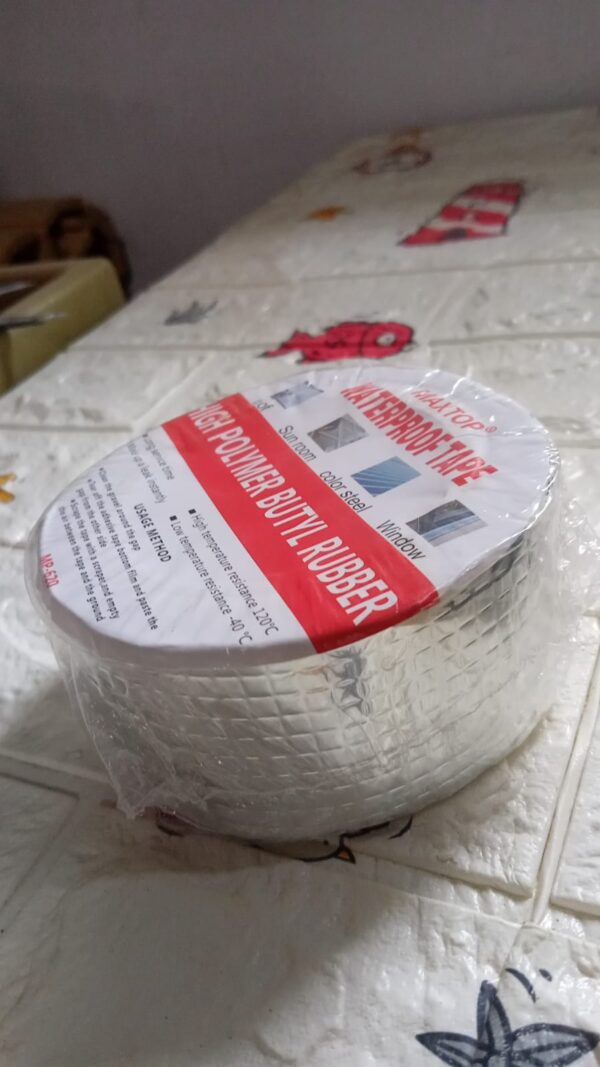 SELF-ADHESIVE INSULATION RESISTANT HIGH TEMPERATURE HEAT REFLECTIVE ALUMINIUM FOIL DUCT TAPE ROLL (0.9MM) - Image 7