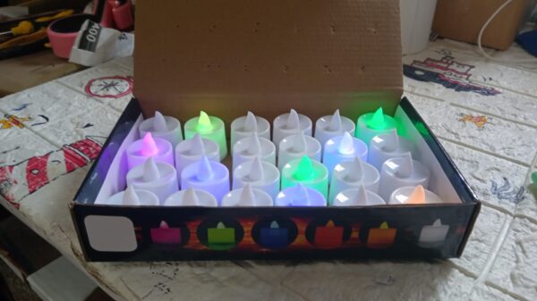 Multicolor LED Tealights Candles (24 Pack): Festive Decorations - Image 9