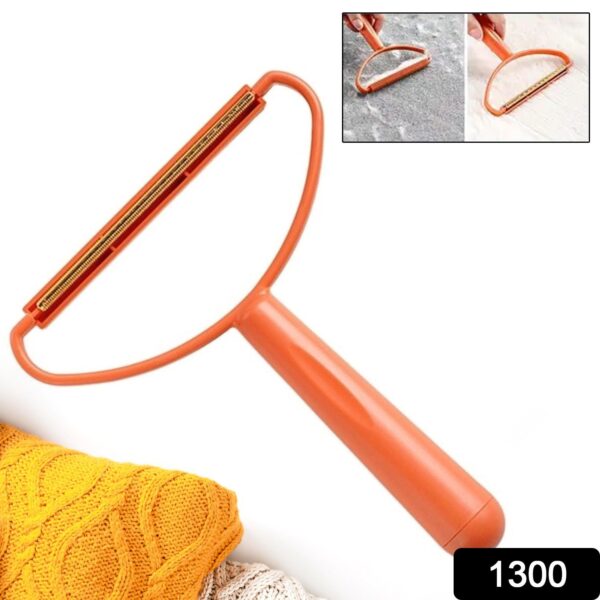 2in1 Portable Lint Remover at Home Use | Use for Removing Lint Dust in Furniture and Wool Clothes Sweater Carpet | Woolen Fabrics Brush Sticky Lint Roller with Long Handle (1 Pc) - Image 2